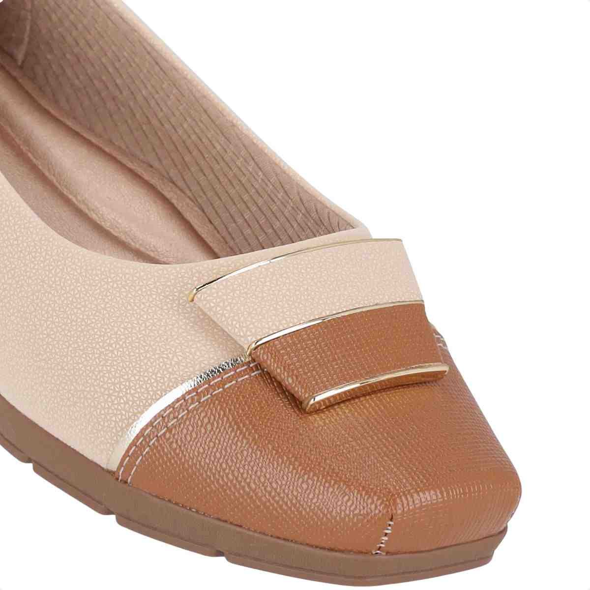 Sapatilha Feminina Piccadilly Nude Mascavo Bege 3