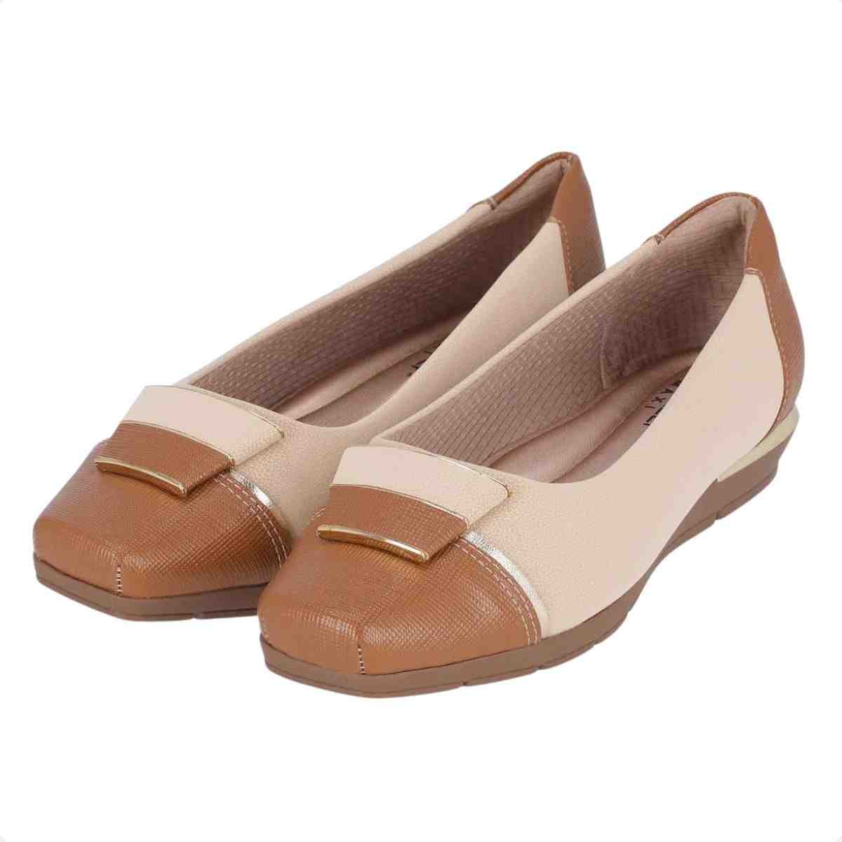 Sapatilha Feminina Piccadilly Nude Mascavo Bege 4