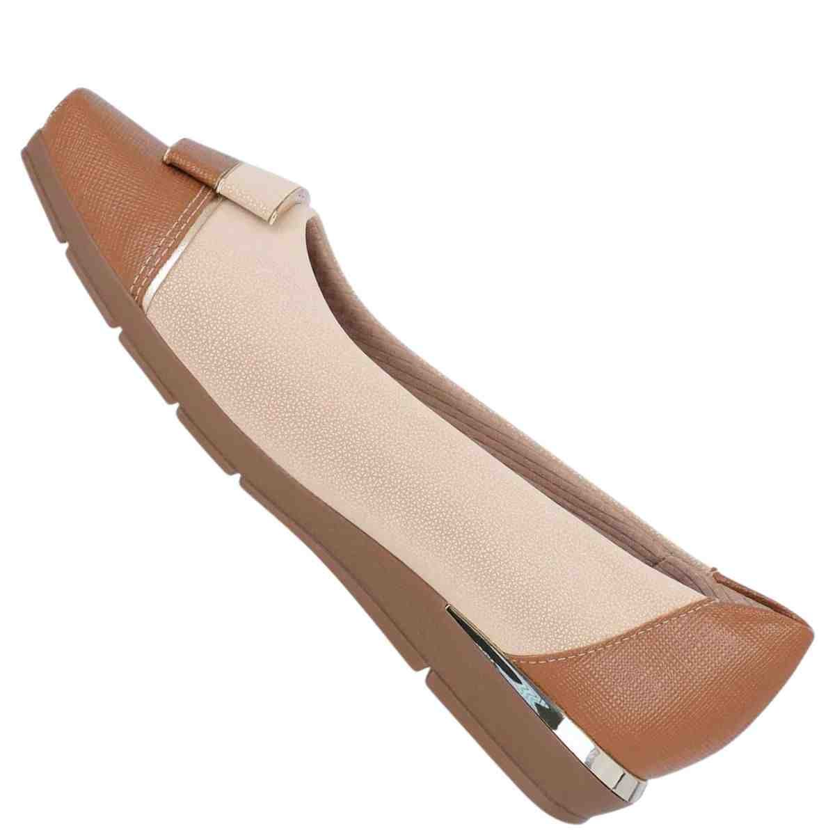 Sapatilha Feminina Piccadilly Nude Mascavo Bege 5