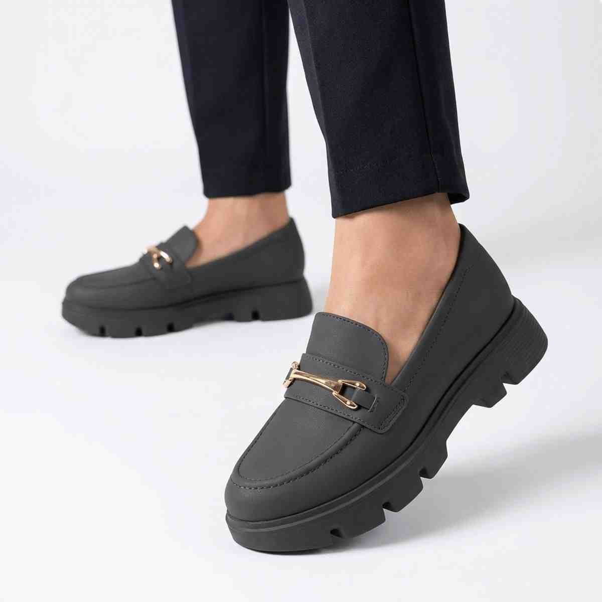 Sapato Feminino Mocassim Modare  Preto Preto 2
