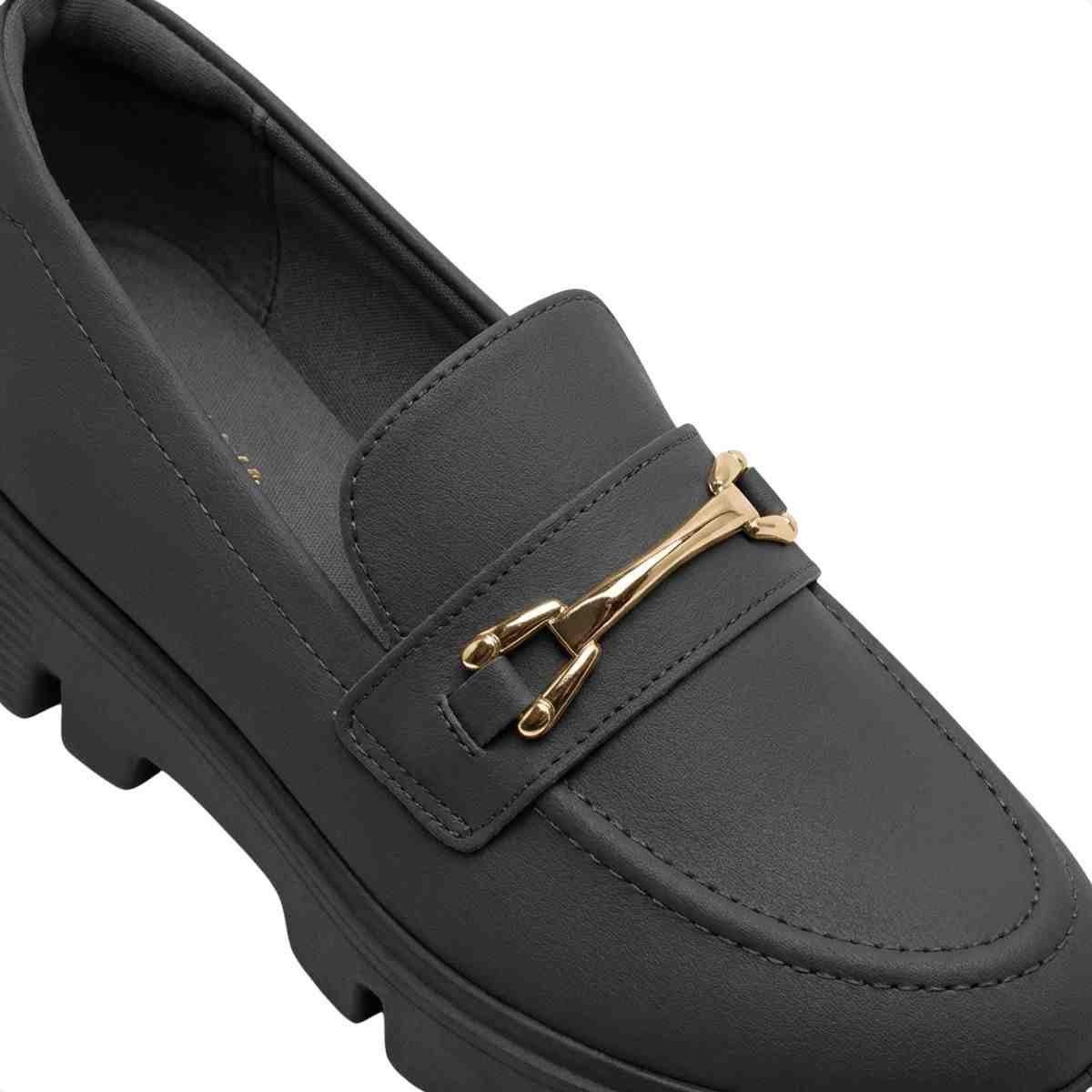Sapato Feminino Mocassim Modare  Preto Preto 3