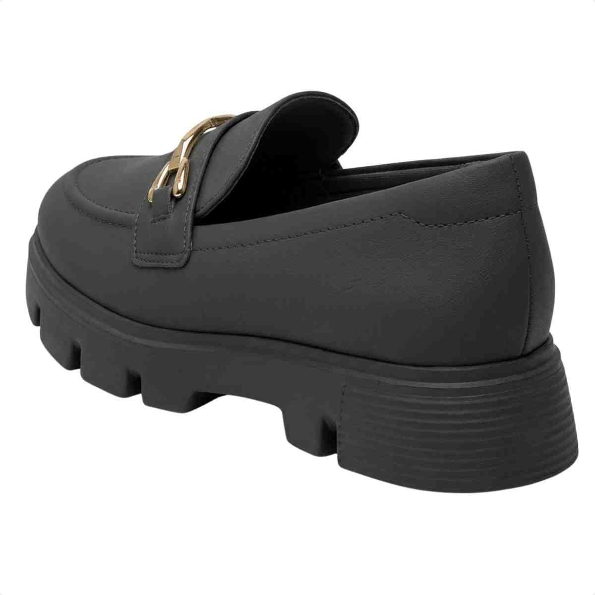 Sapato Feminino Mocassim Modare  Preto Preto 4
