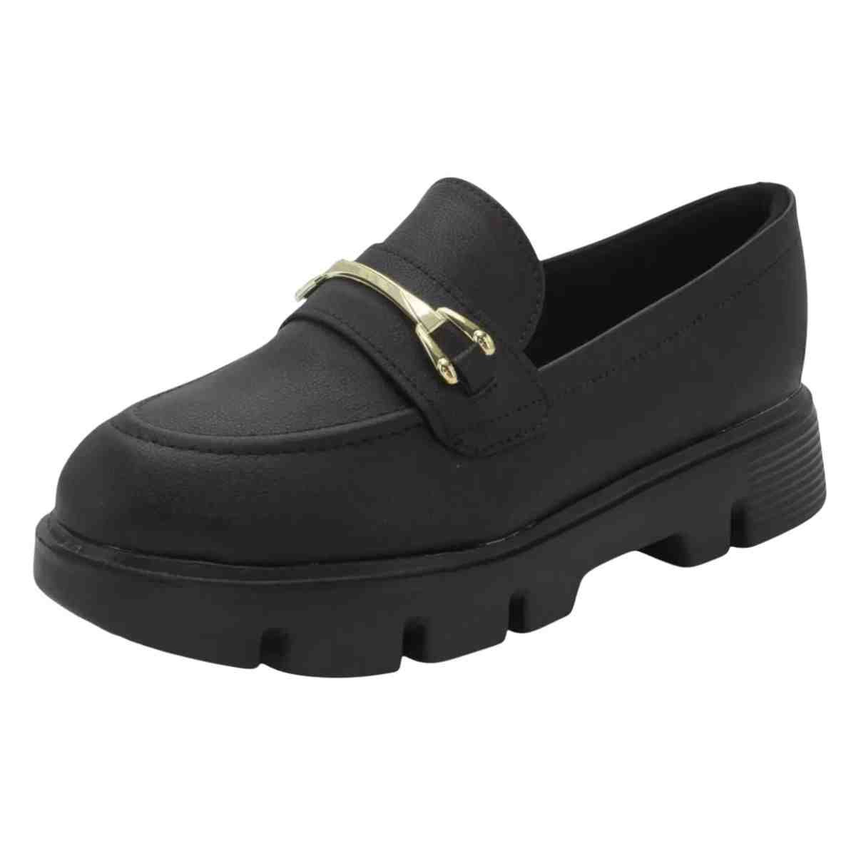 Sapato Feminino Mocassim Modare  Preto Preto 5