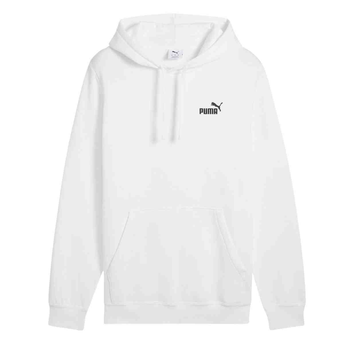 Jaqueta Masculina Moletom Puma Com Capuz Puma Essentials Small No.1 Logo Branca Branco 3
