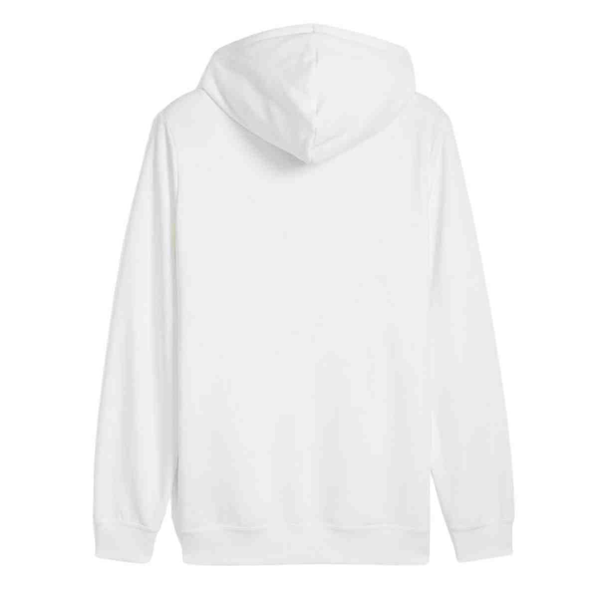 Jaqueta Masculina Moletom Puma Com Capuz Puma Essentials Small No.1 Logo Branca Branco 4