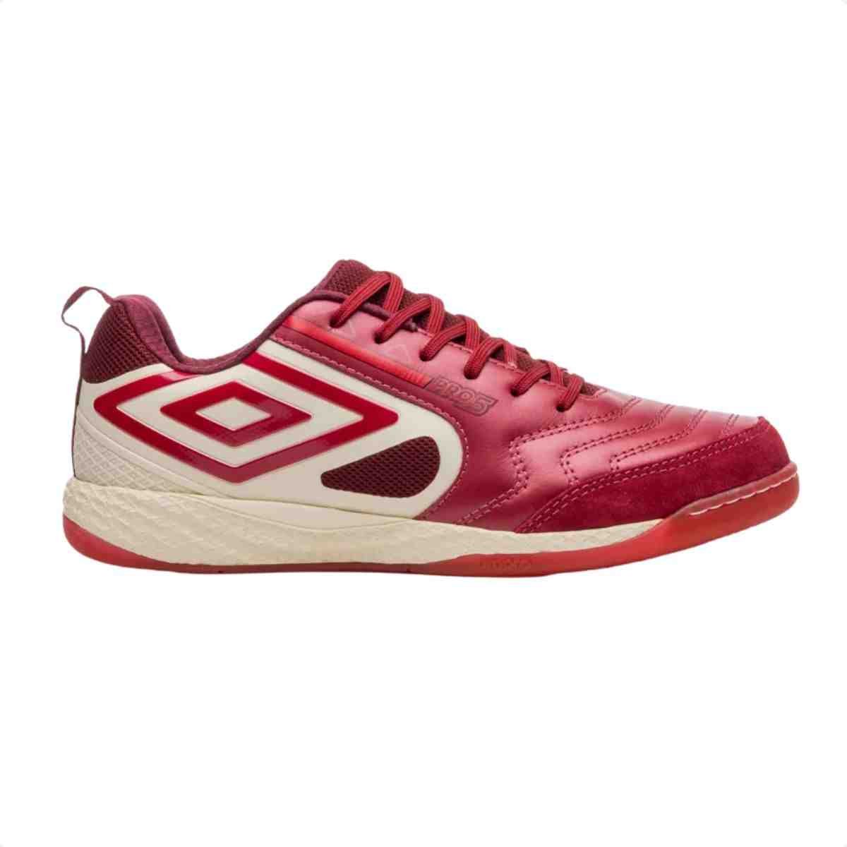 Chuteira Indoor Masculina Umbro Pro 5 Bump Vermelha
