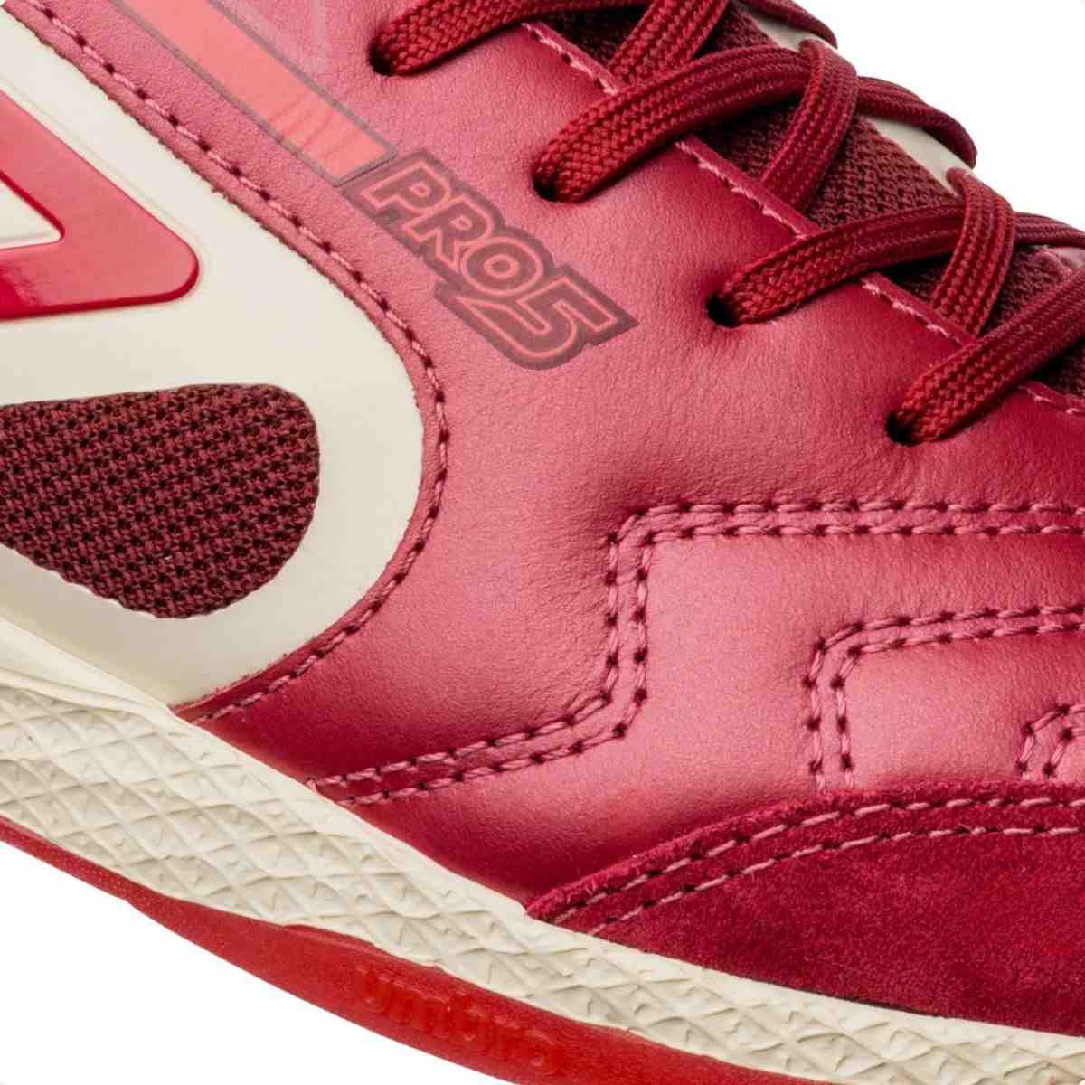 Chuteira Indoor Masculina Umbro Pro 5 Bump Vermelha Vermelho 3