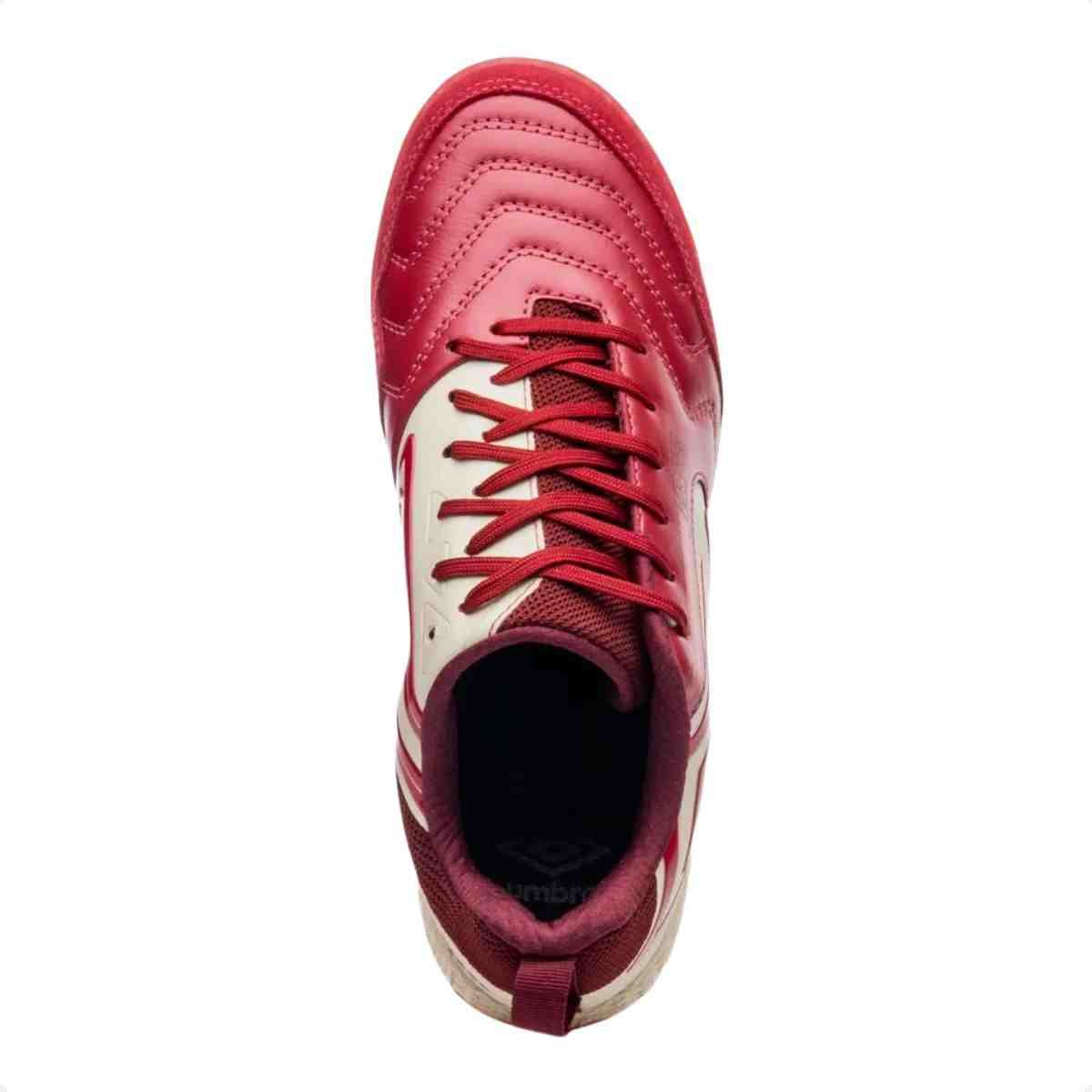 Chuteira Indoor Masculina Umbro Pro 5 Bump Vermelha Vermelho 6