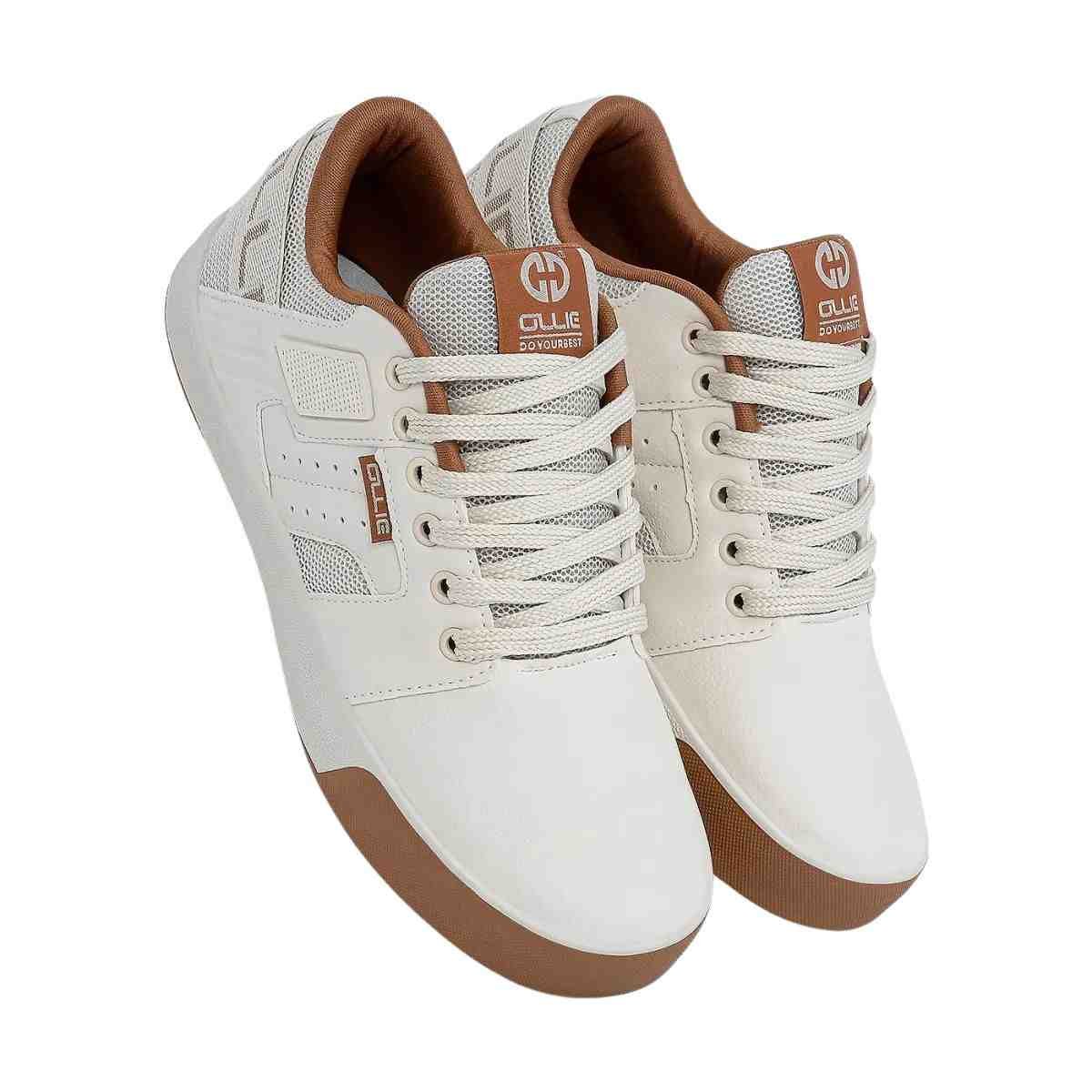 Tenis Street Masculino Ollie Neo3 Bege Branco 4