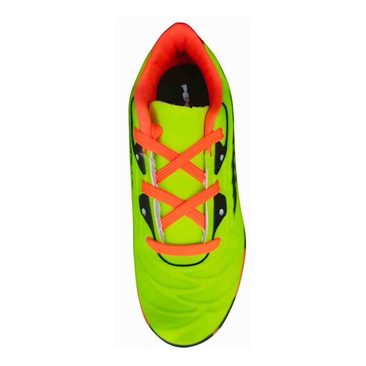 Chuteira Indoor Infantil Penalty Matis Turbo Kids Xxv Amarela Verde 3