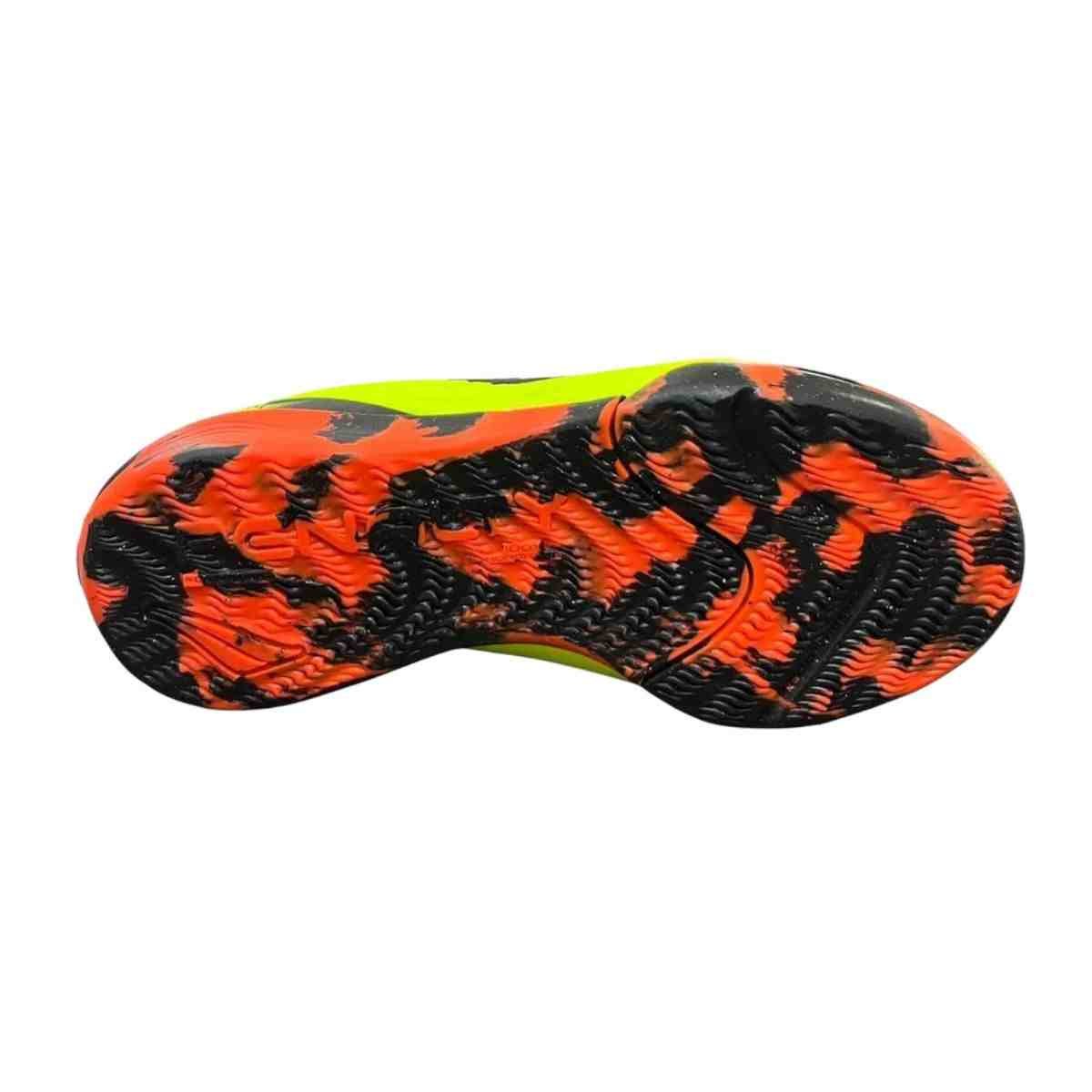 Chuteira Indoor Infantil Penalty Matis Turbo Kids Xxv Amarela Verde 5