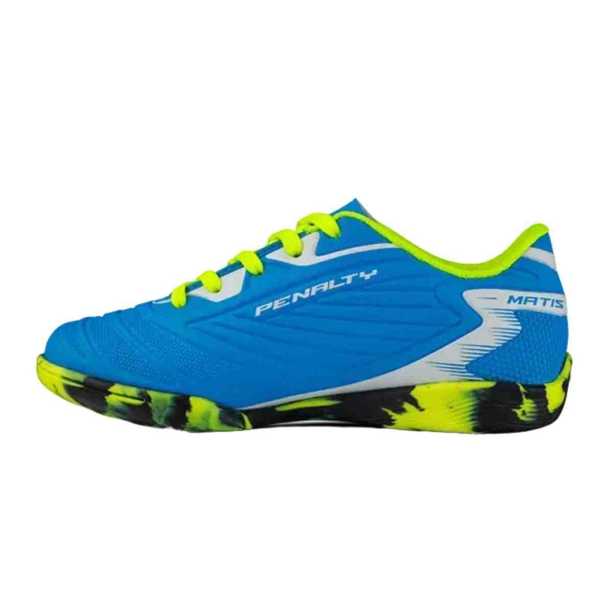 Chuteira Indoor Infantil Penalty Matis Turbo Kids Xxv Azul Azul 3