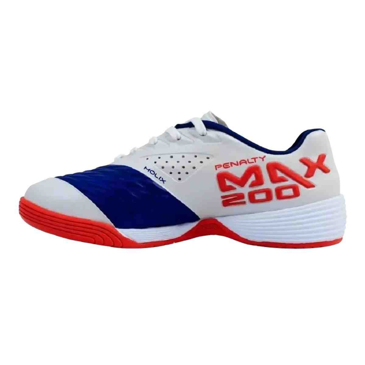 Chuteira Indoor Infantil Penalty Max 200 Kids Branca E Vermelha Branco 4