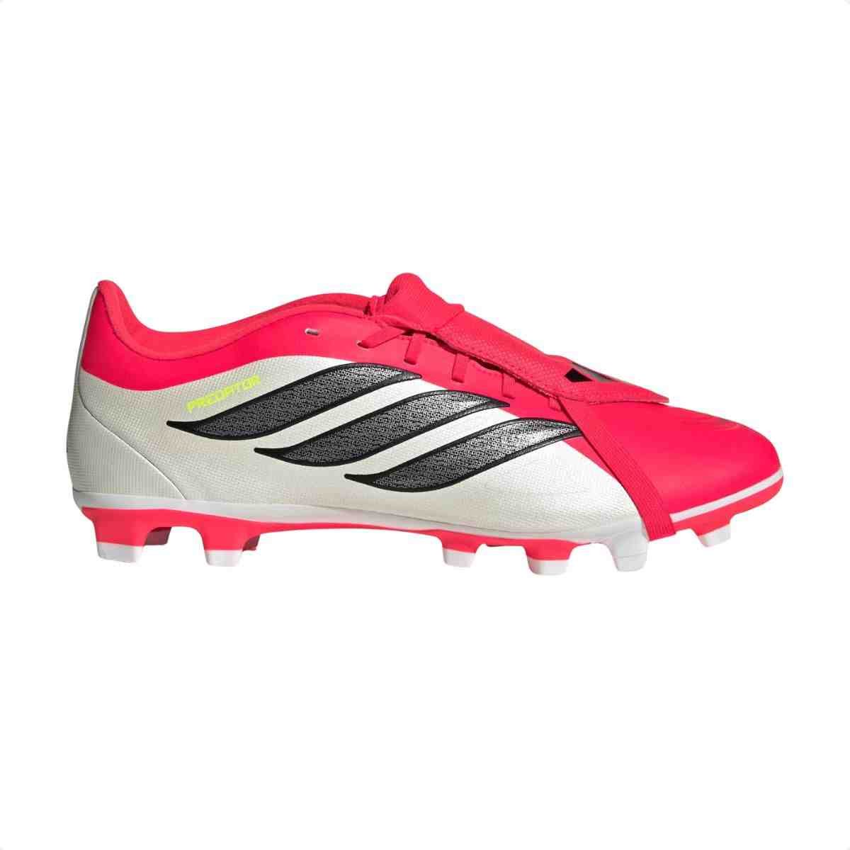 Chuteira Campo Masculino Adidas Predator Clb Branco Com Rosa