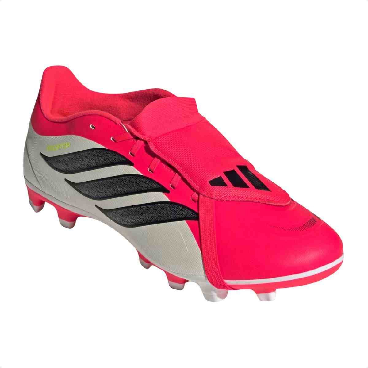 Chuteira Campo Masculino Adidas Predator Clb Branco Com Rosa Branco/Rosa 2