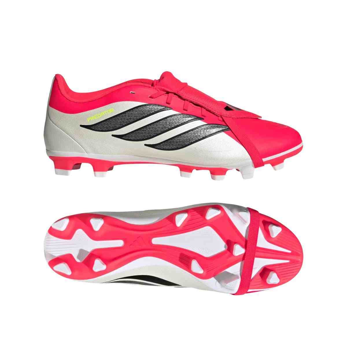 Chuteira Campo Masculino Adidas Predator Clb Branco Com Rosa Branco/Rosa 4