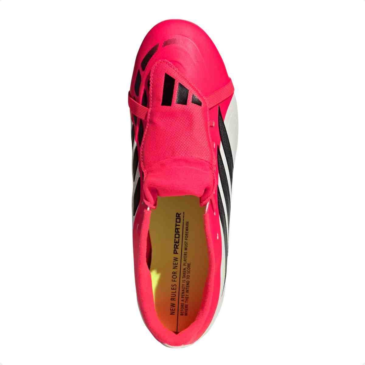Chuteira Campo Masculino Adidas Predator Clb Branco Com Rosa Branco/Rosa 6