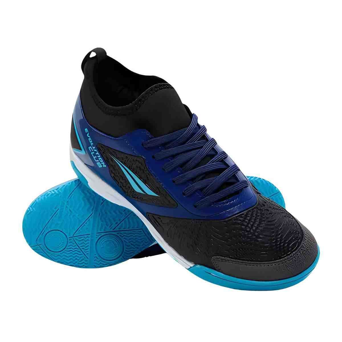 Chuteira Indoor Masculina Penalty Evolution Club Azul Preto/Azul 2