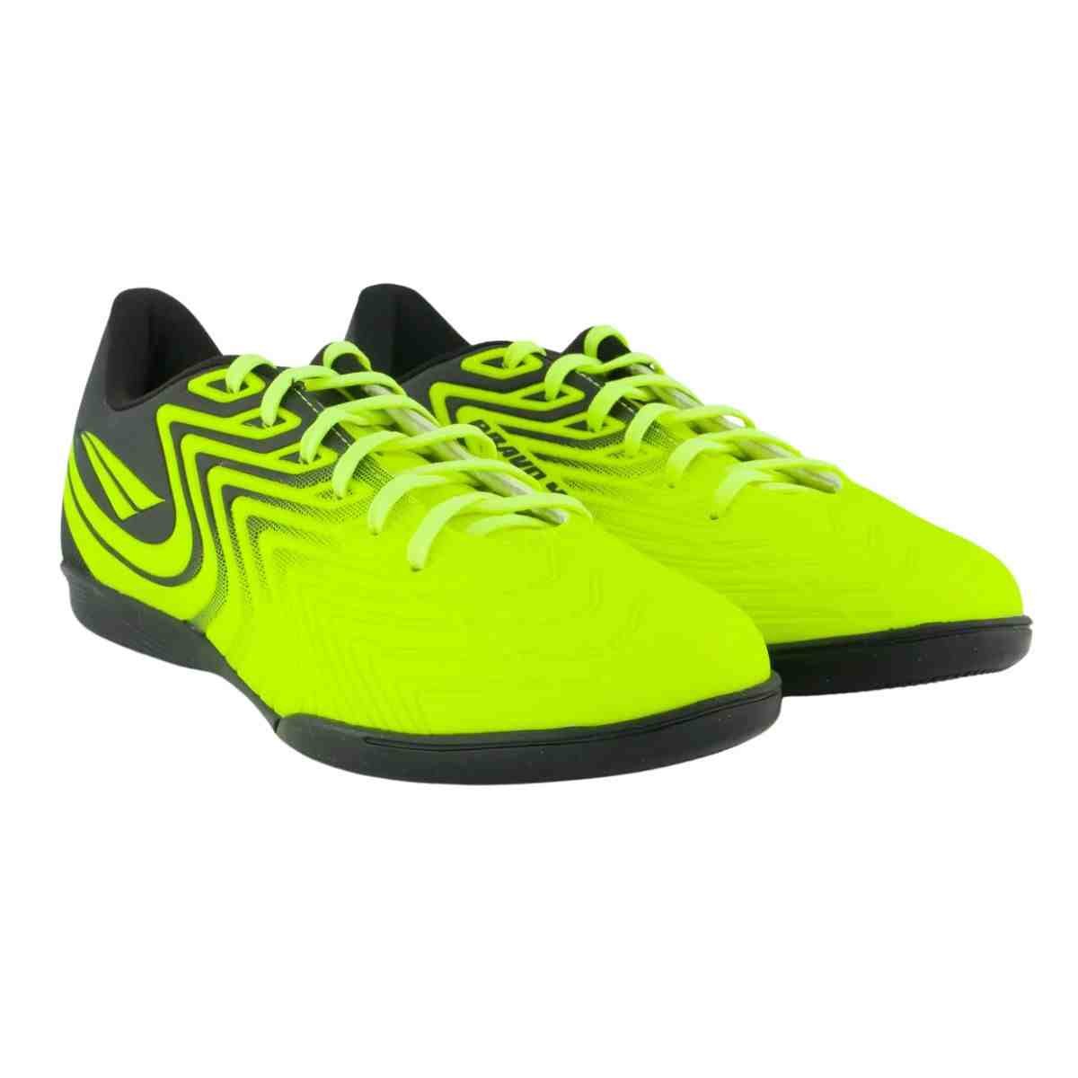 Chuteira Indoor Masculna Penalty Bravo Amarela Verde 2