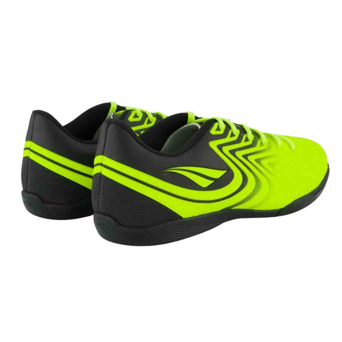 Chuteira Indoor Masculna Penalty Bravo Amarela Verde 7