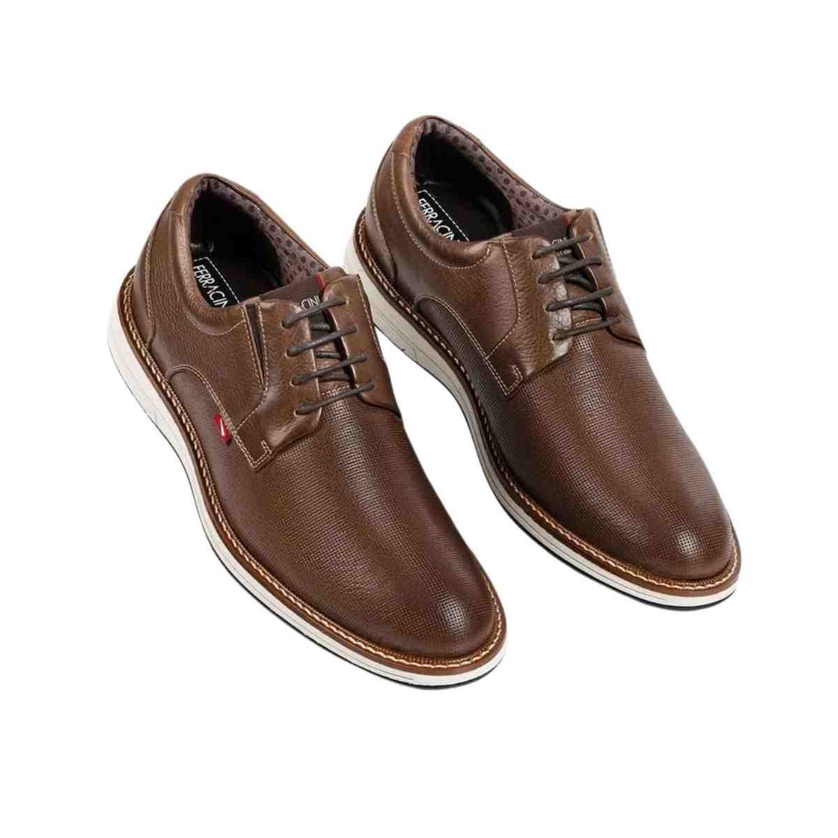 Sapato Masculino Esporte Fino Ferracini Kignston Marrom Marrom 2