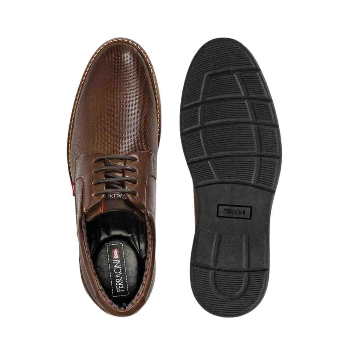 Sapato Masculino Esporte Fino Ferracini Kignston Marrom Marrom 3
