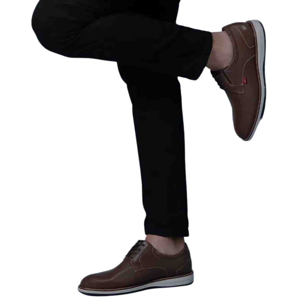 Sapato Masculino Esporte Fino Ferracini Kignston Marrom Marrom 4