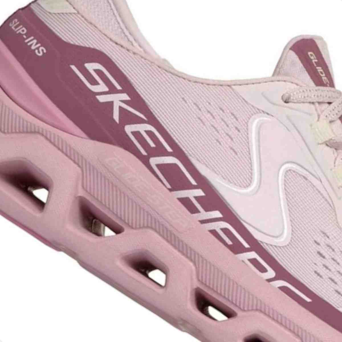 Tenis De Corrida Feminino Skechers Glide Step Altus Rosa Rosa 6