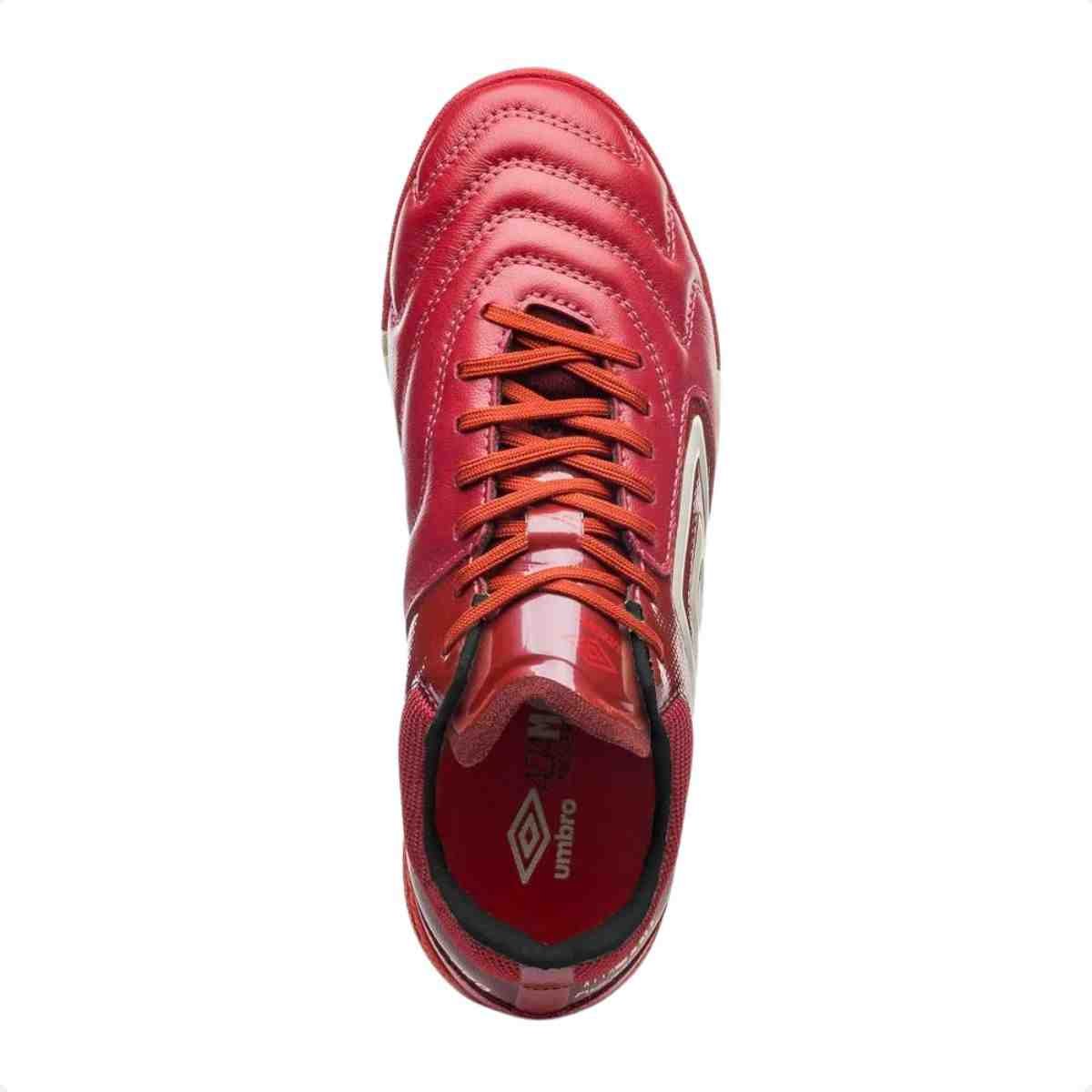 Chuteira Society Masculino Umbro Adamant Master Class Pro Bump Vinho Vermelho 6