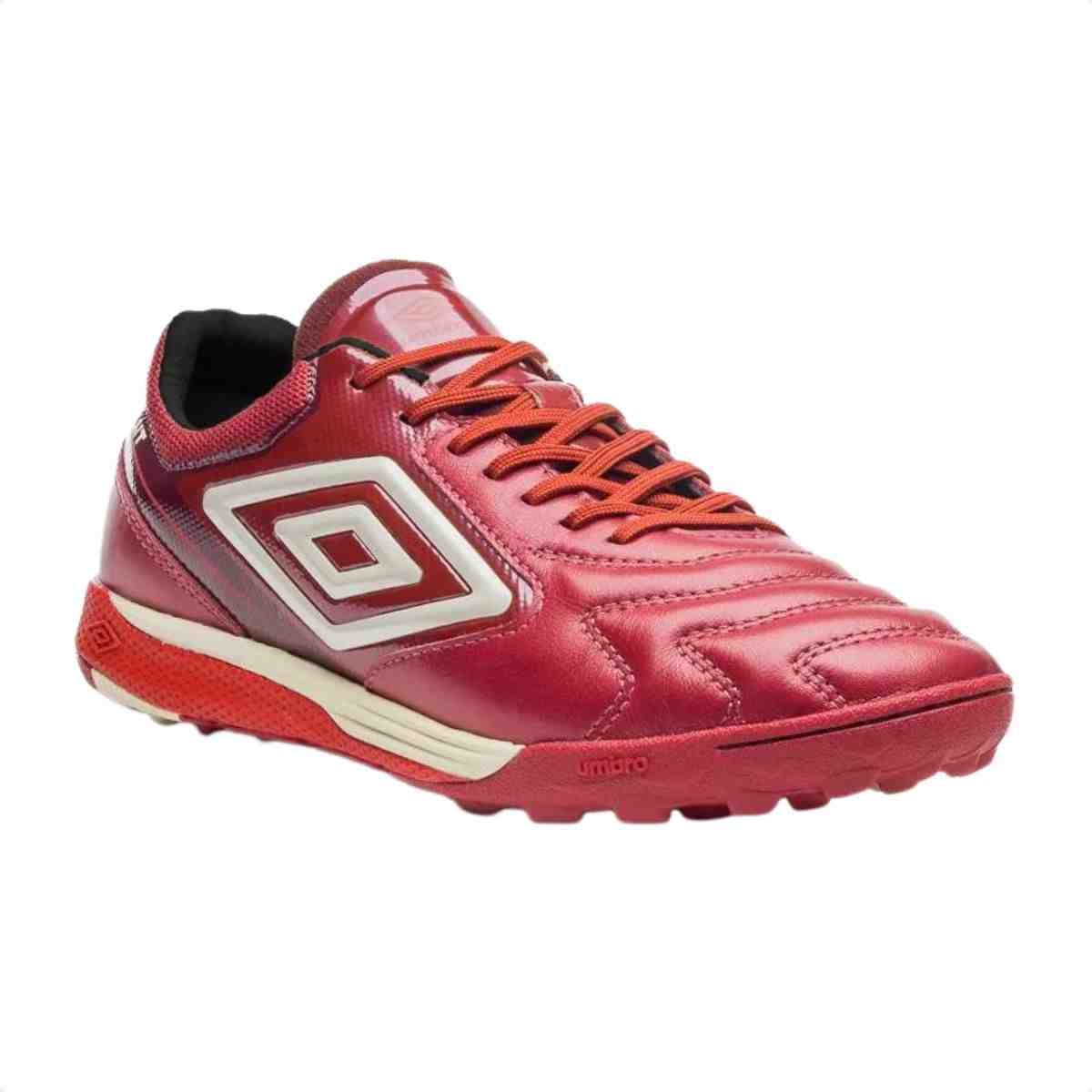 Chuteira Society Masculino Umbro Adamant Master Class Pro Bump Vinho Vermelho 2