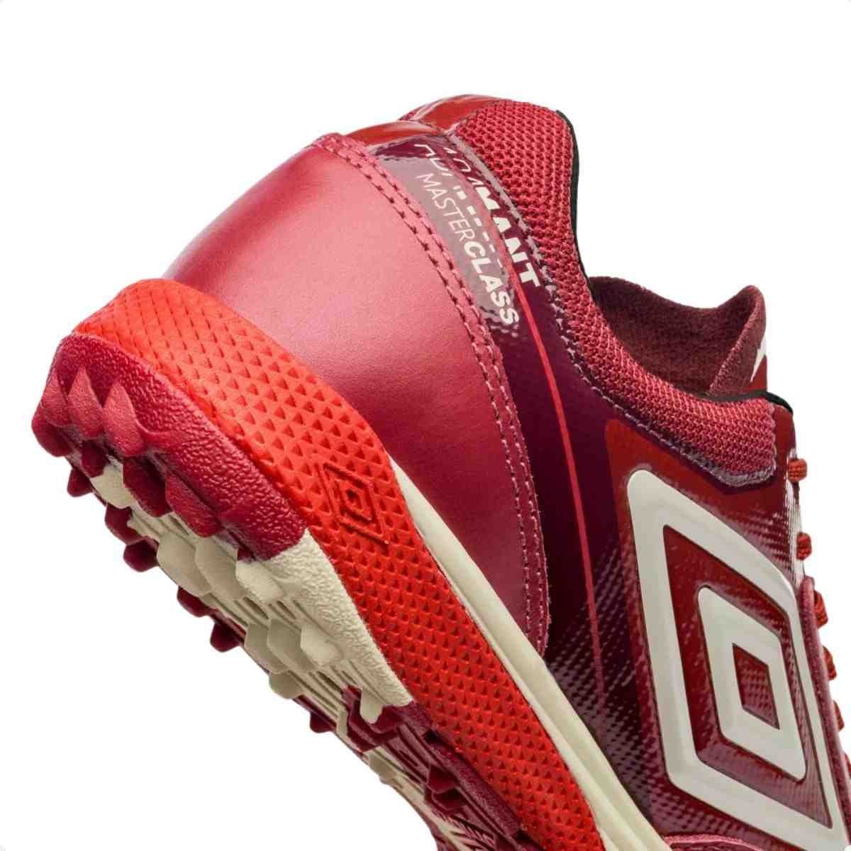 Chuteira Society Masculino Umbro Adamant Master Class Pro Bump Vinho Vermelho 7