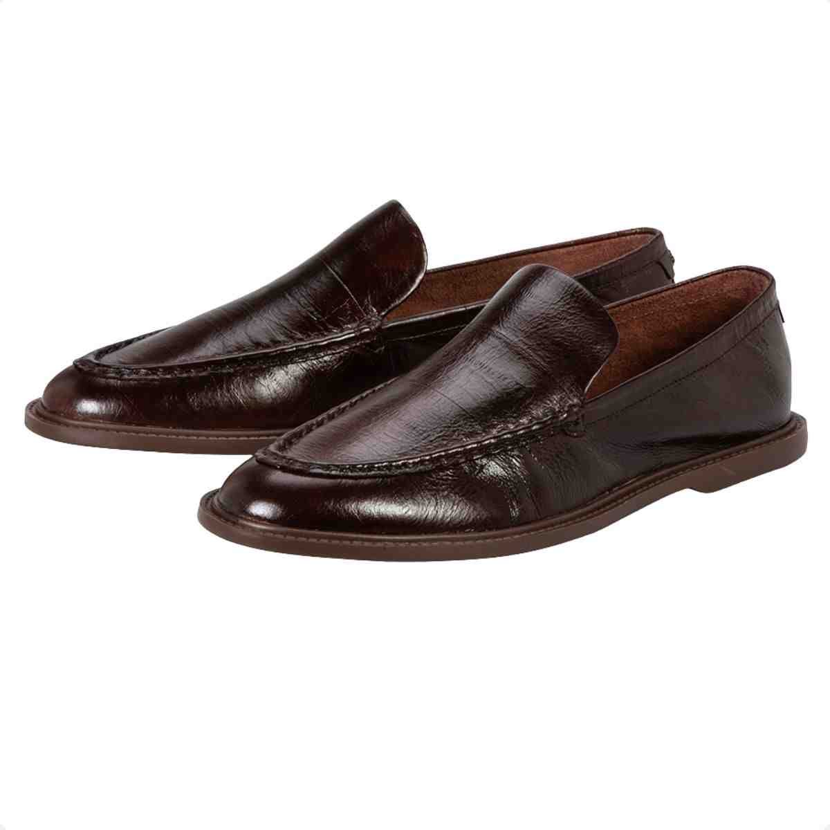 Sapato Feminino Mocassim Capodarte Marrom Marrom 2