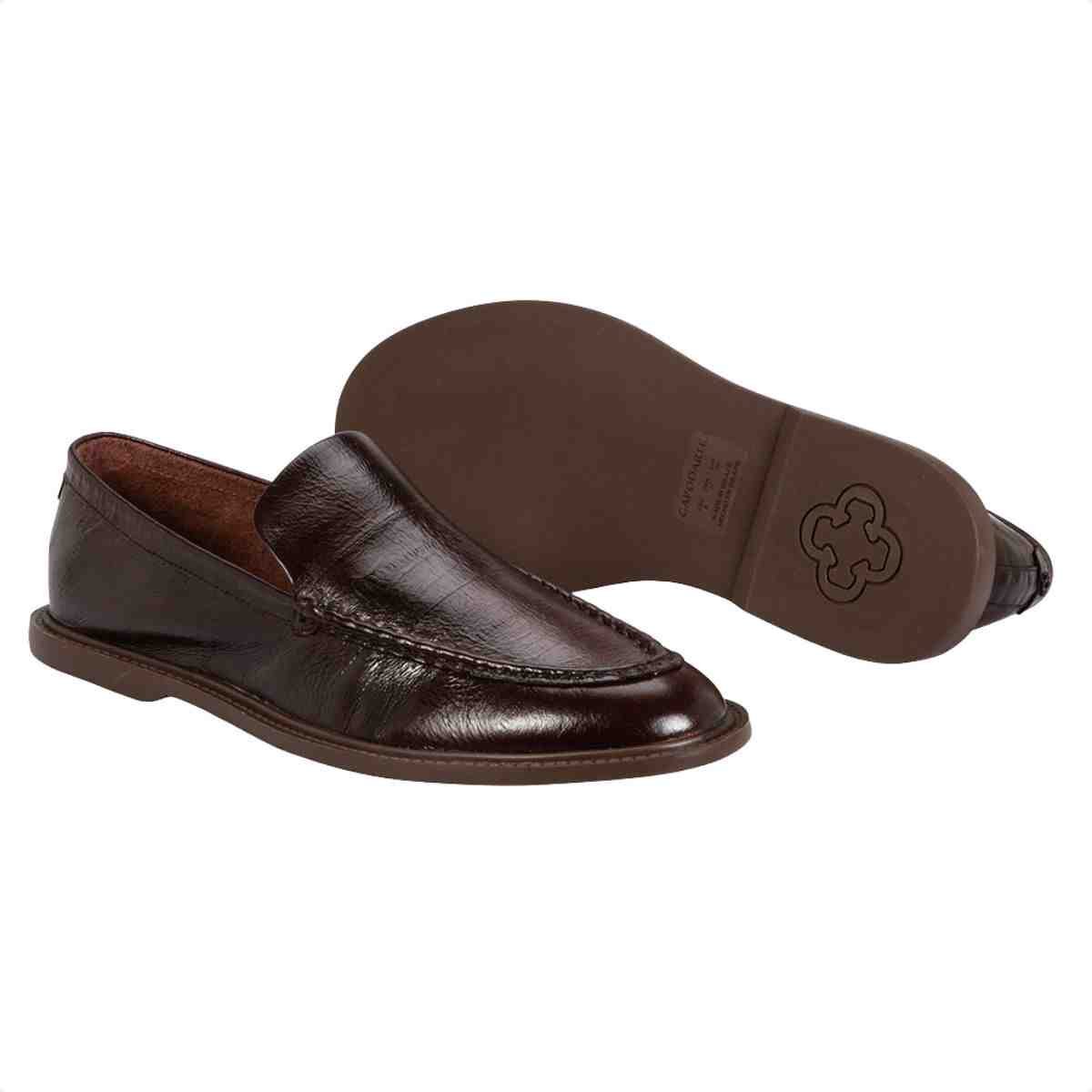 Sapato Feminino Mocassim Capodarte Marrom Marrom 4
