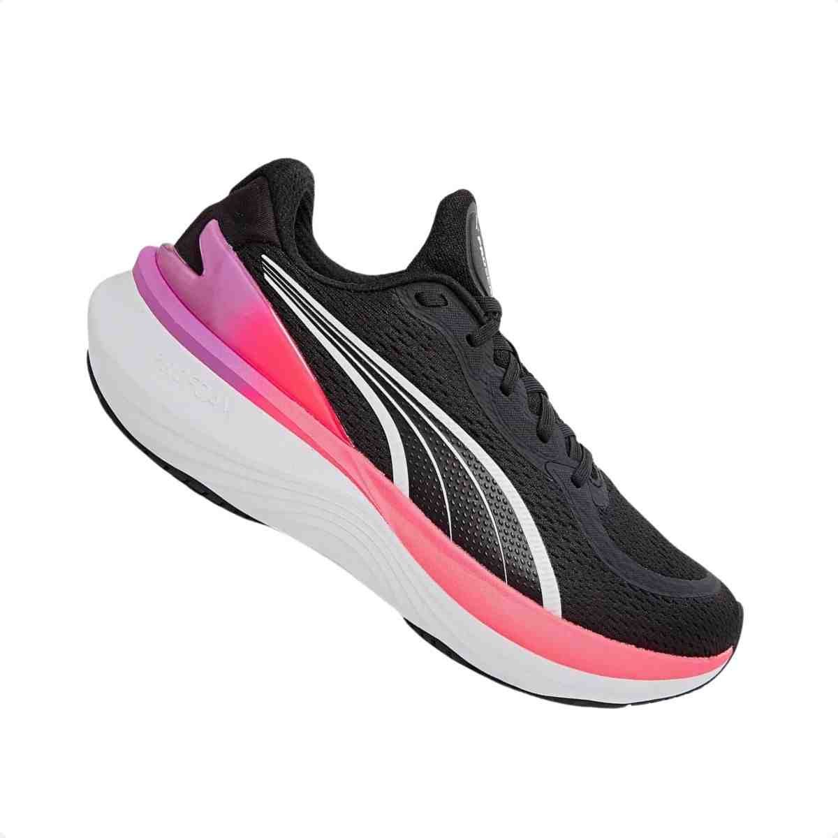 Tenis De Corrida Feminino Puma Scend Pro 2 Preto Com Rosa Preto 7