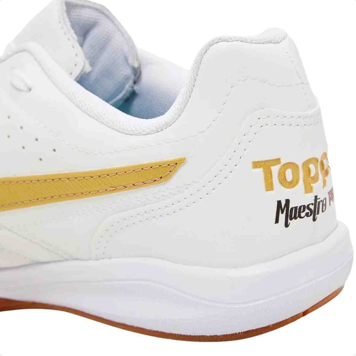 Chuteira Indoor Masculino Topper Maestro Pro Vi Branca Branco 7