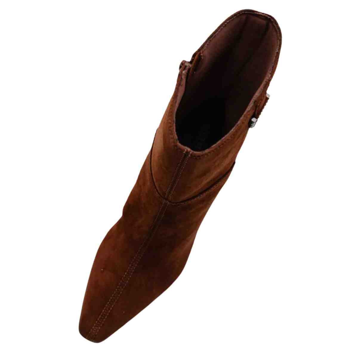 Bota Feminina Cano Médio Via Marte  Dark Camel Marrom 5