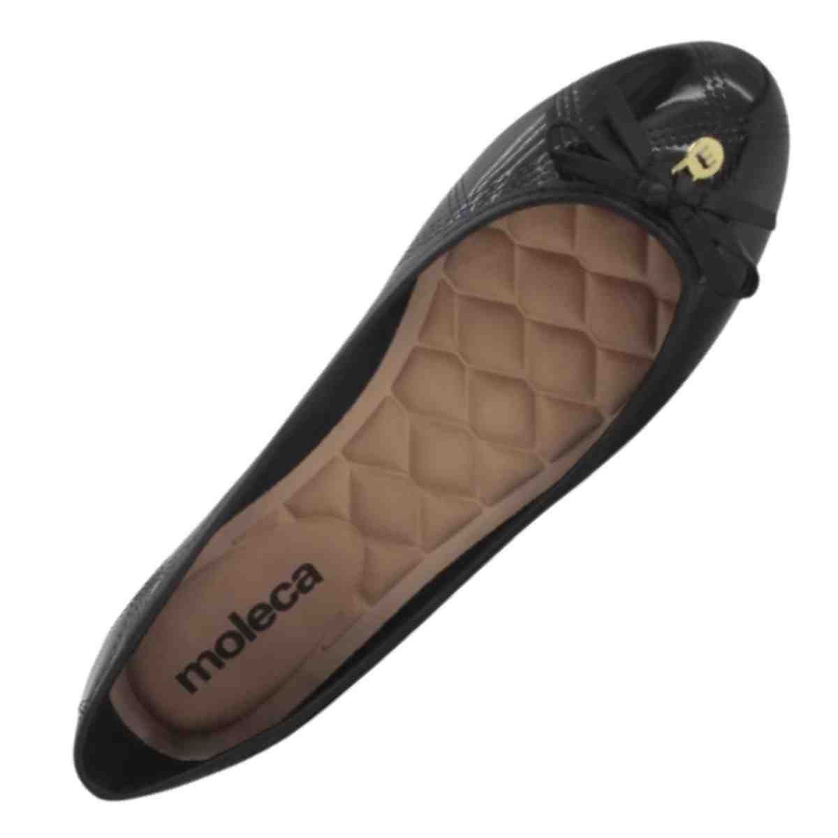 Sapatilha Feminina Moleca Preto Preto 5