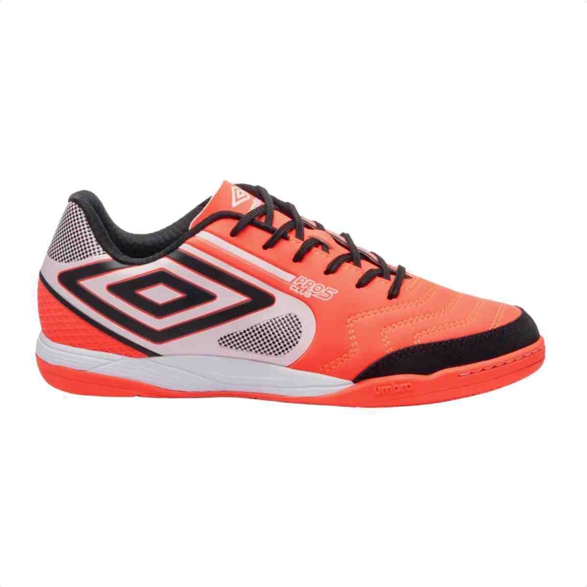 Chuteira Indoor Masculino Umbro Pro 5 Bump Club Coral