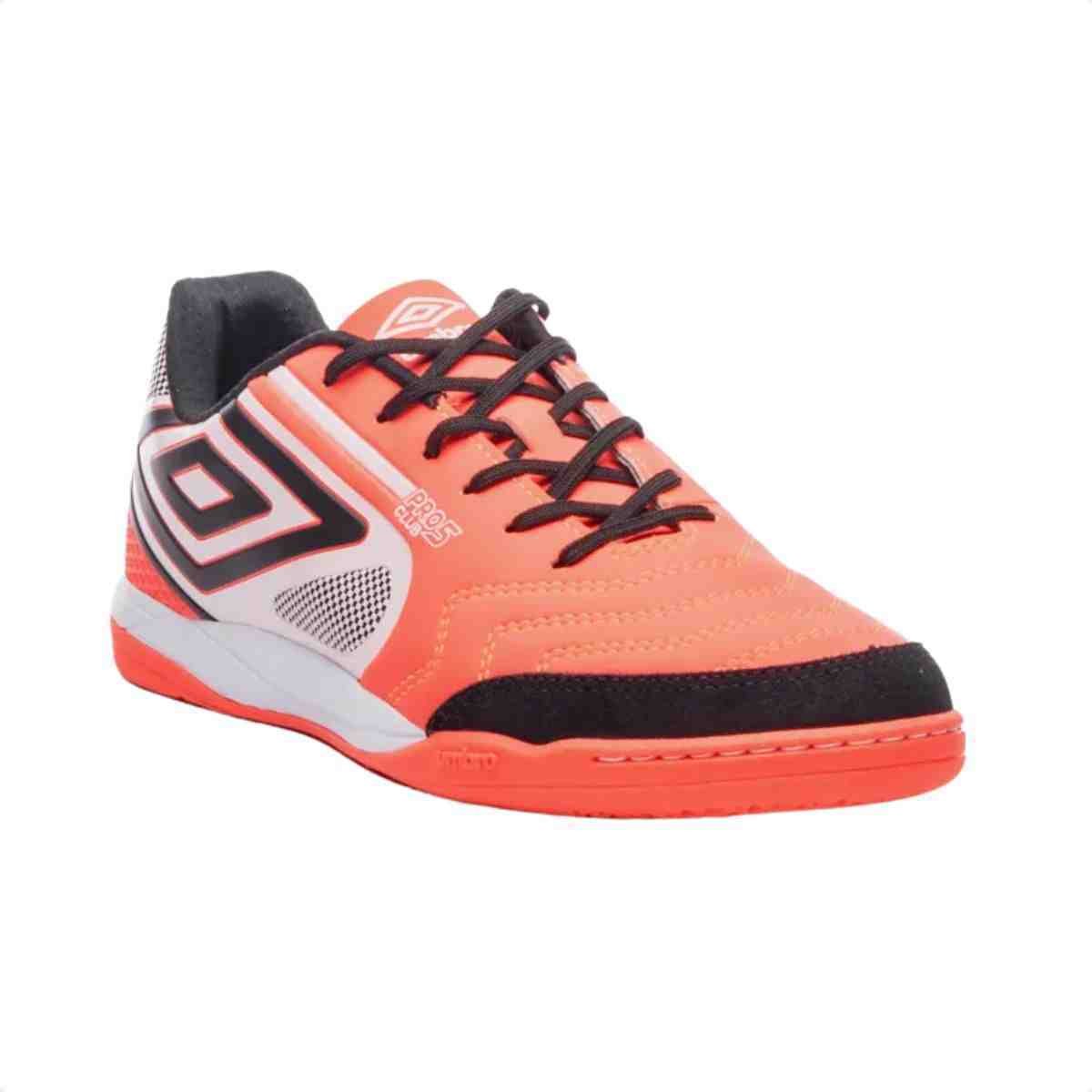 Chuteira Indoor Masculino Umbro Pro 5 Bump Club Coral Laranja 2