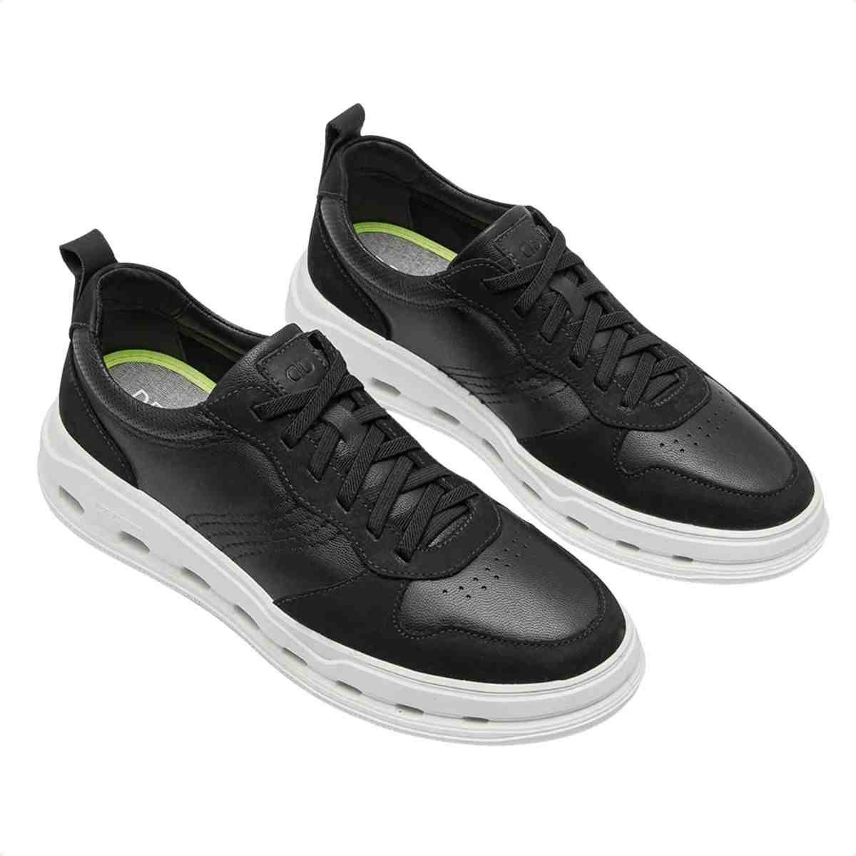 Sapatênis Masculino Democrata Groove Full Light Preto Preto 2