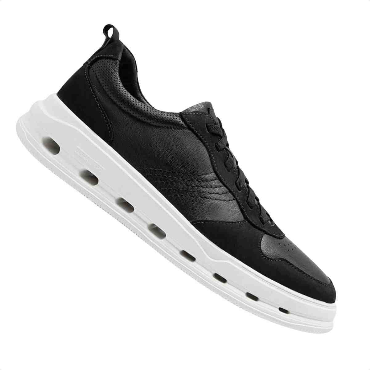 Sapatênis Masculino Democrata Groove Full Light Preto Preto 5