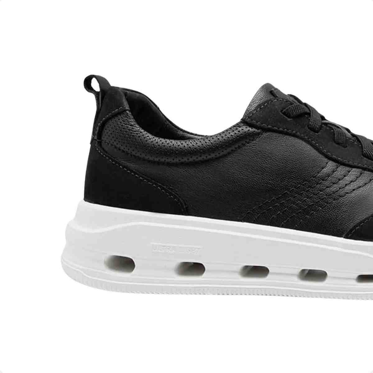 Sapatênis Masculino Democrata Groove Full Light Preto Preto 6