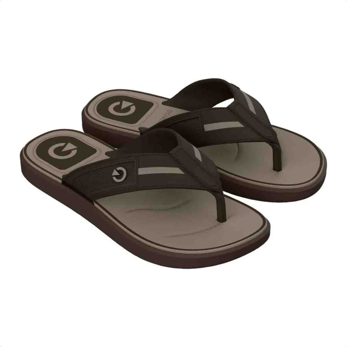 Chinelo Dedo Masculino Cartago Belgrado Marrom Marrom 2