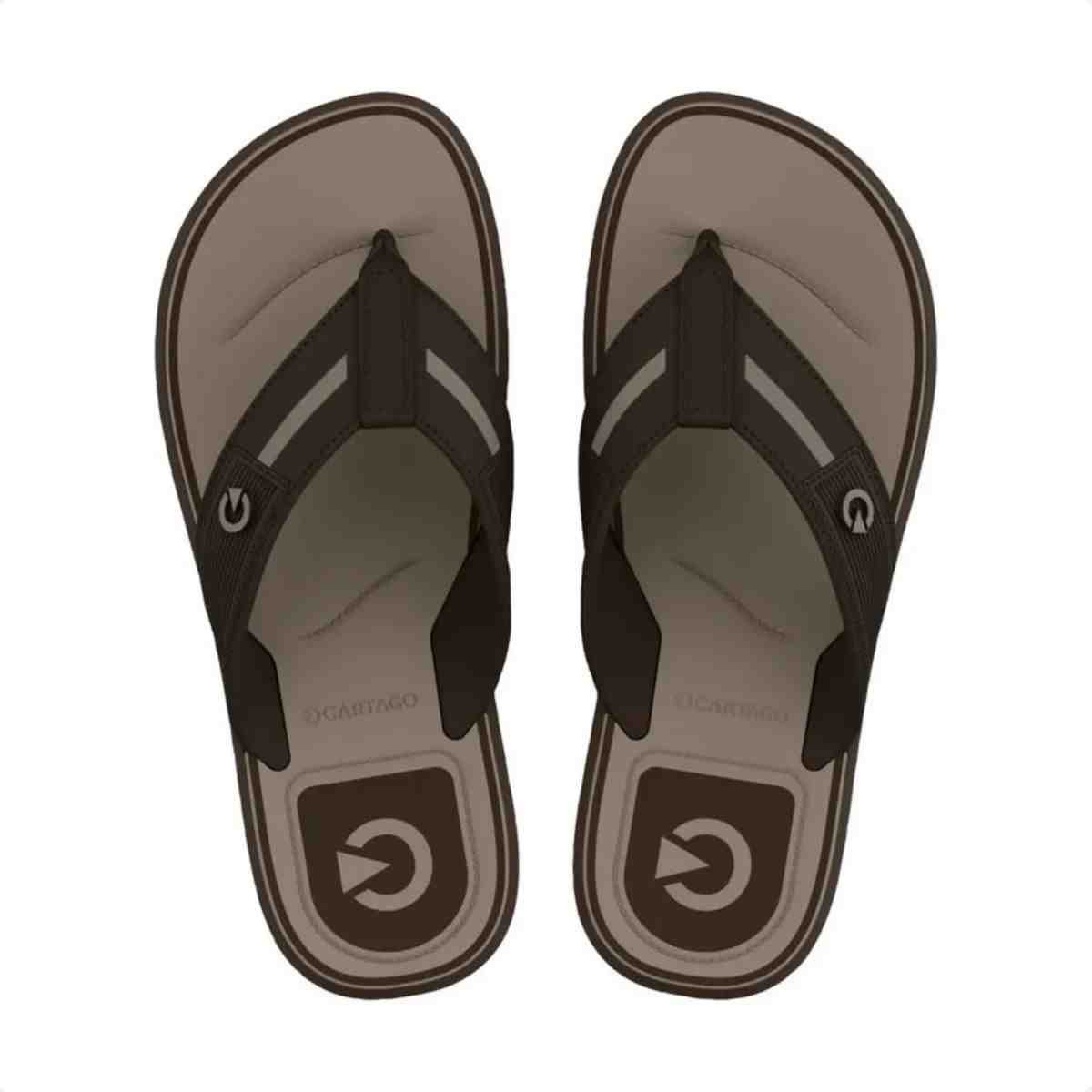 Chinelo Dedo Masculino Cartago Belgrado Marrom Marrom 3