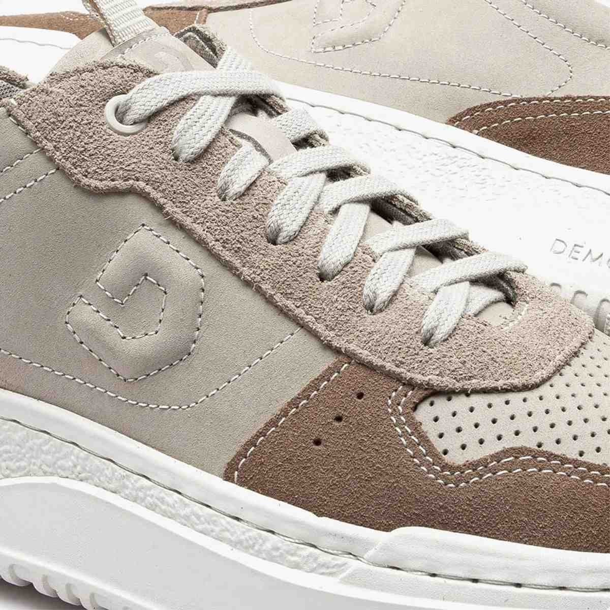 Sapatenis Masculino Democrata Block Creme Bege 3