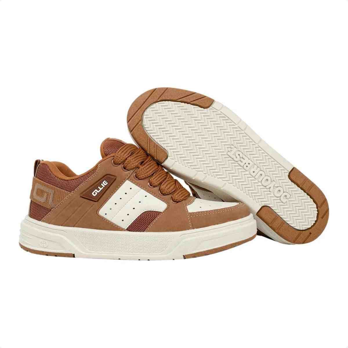 Tenis Street Masculino Ollie Nitro 2 Marrom Marrom 3