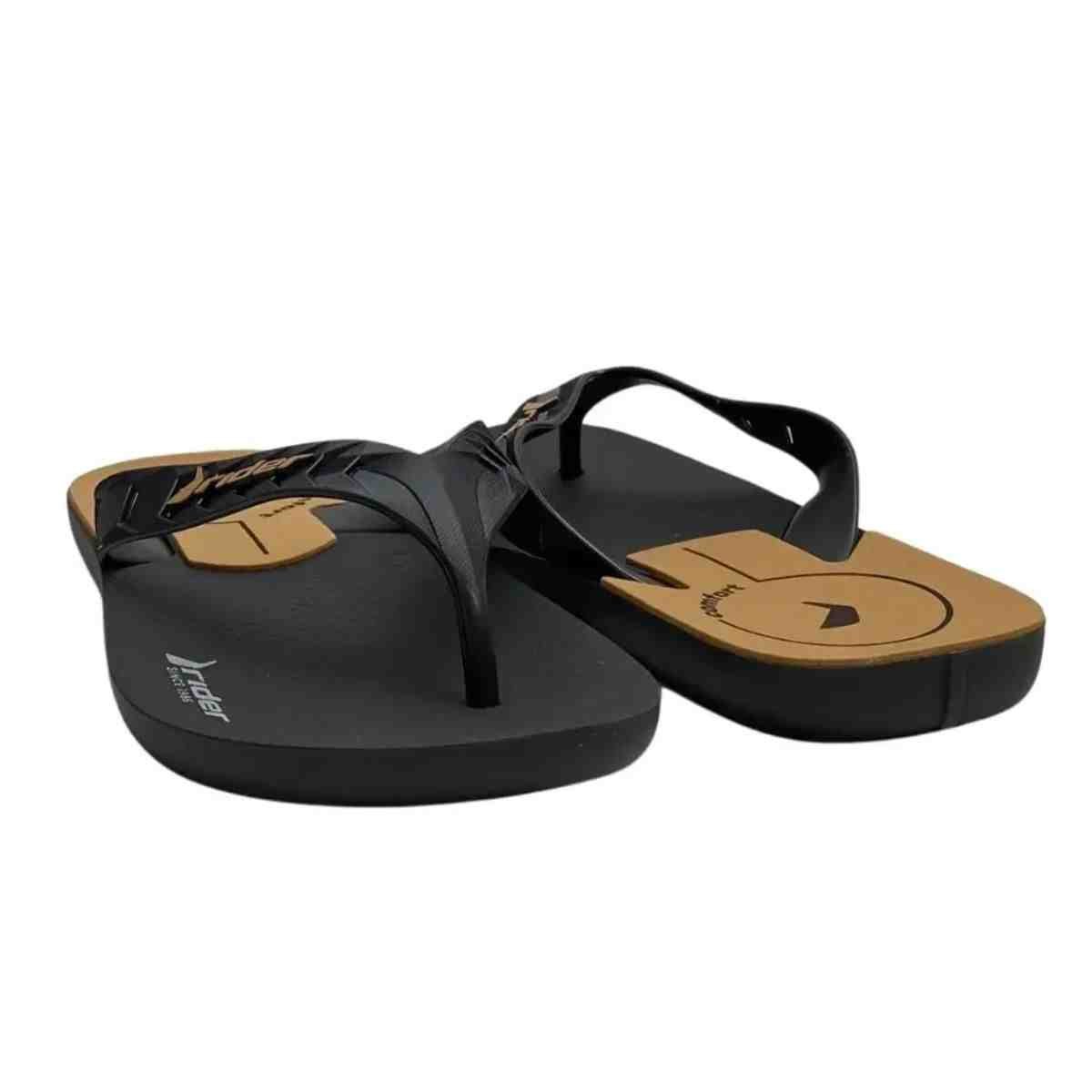 Chinelo Dedo Masculino Rider Street Duo Sport Preto Preto 4