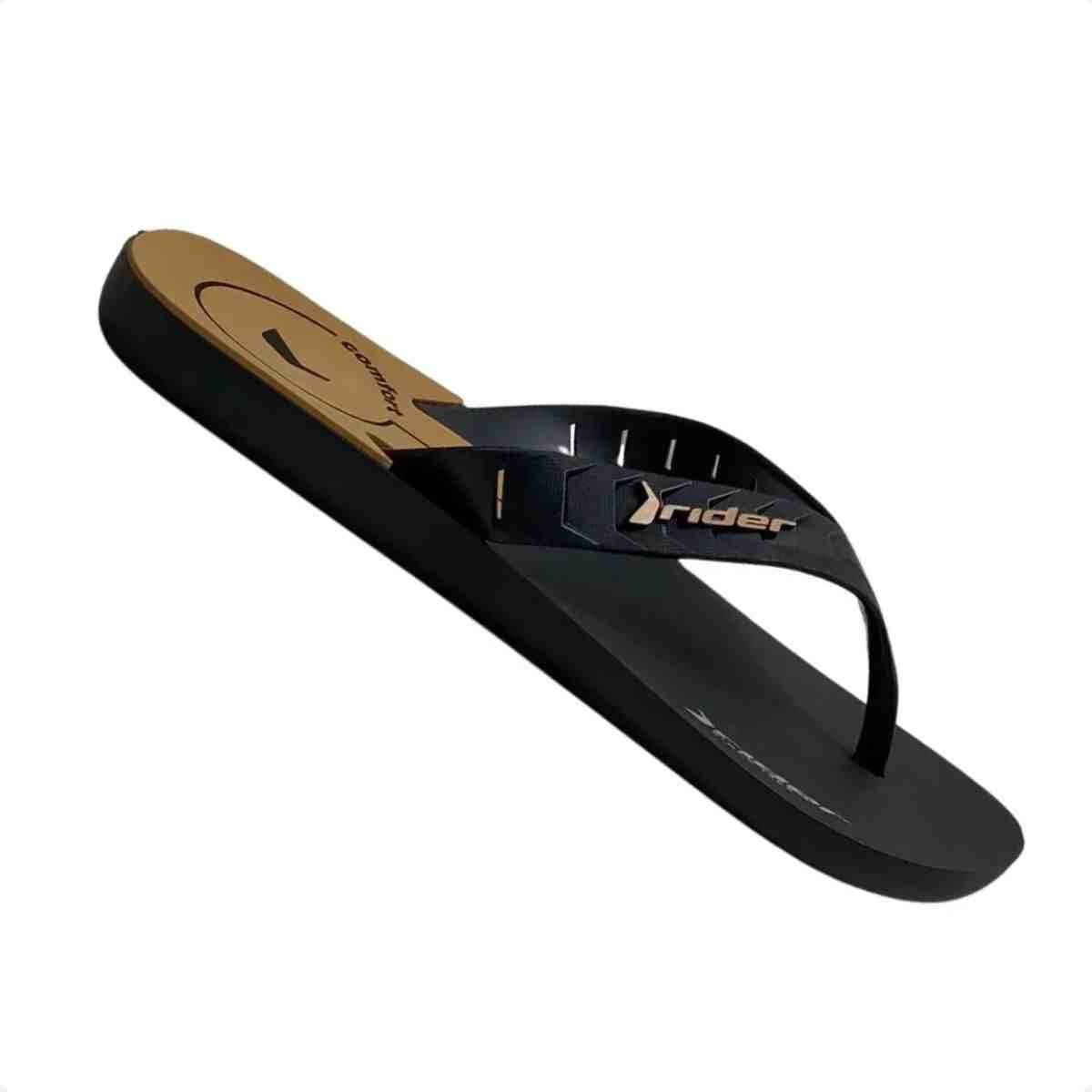 Chinelo Dedo Masculino Rider Street Duo Sport Preto Preto 7