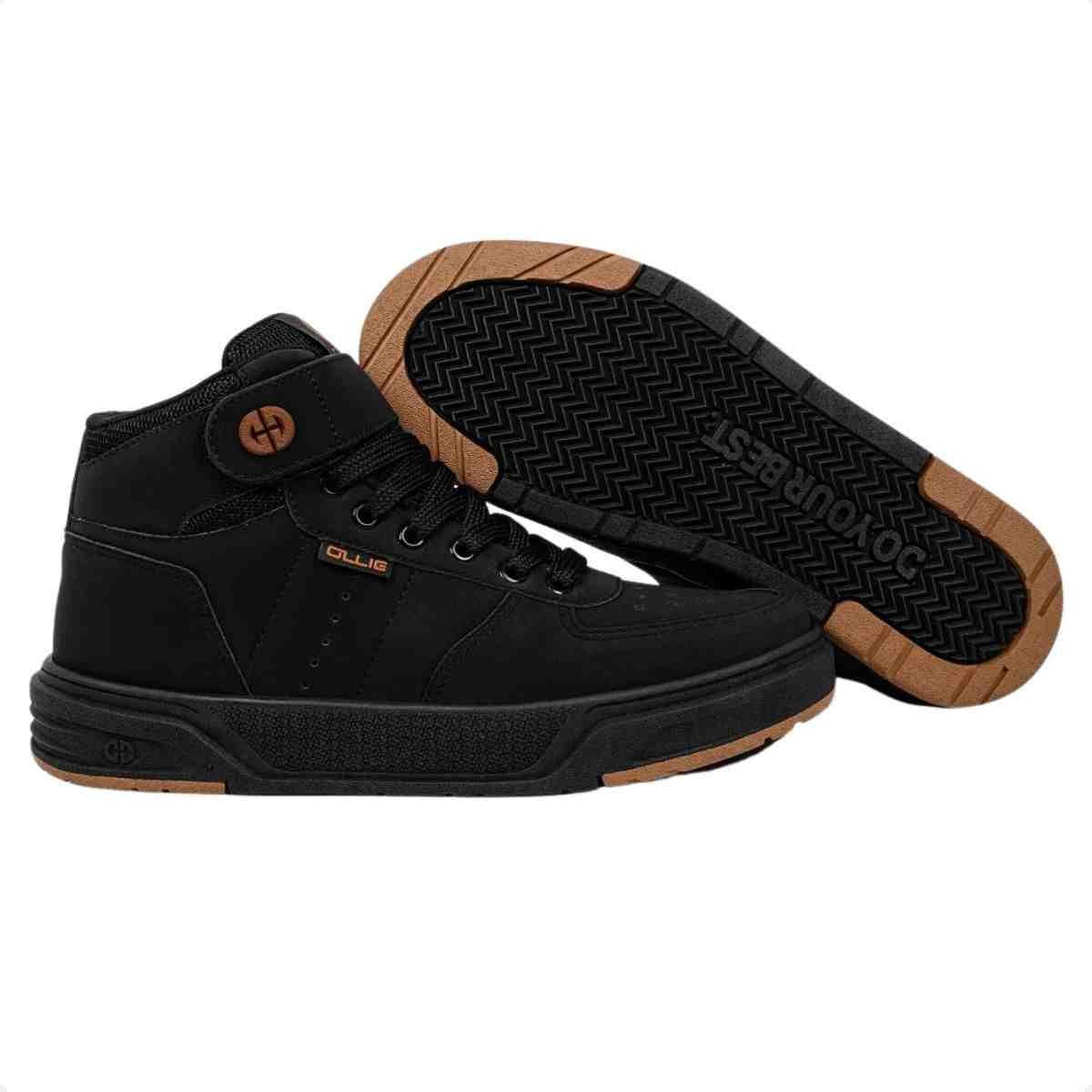 Tenis Street Masculino Ollie Alpha4 500 Preto Preto 7