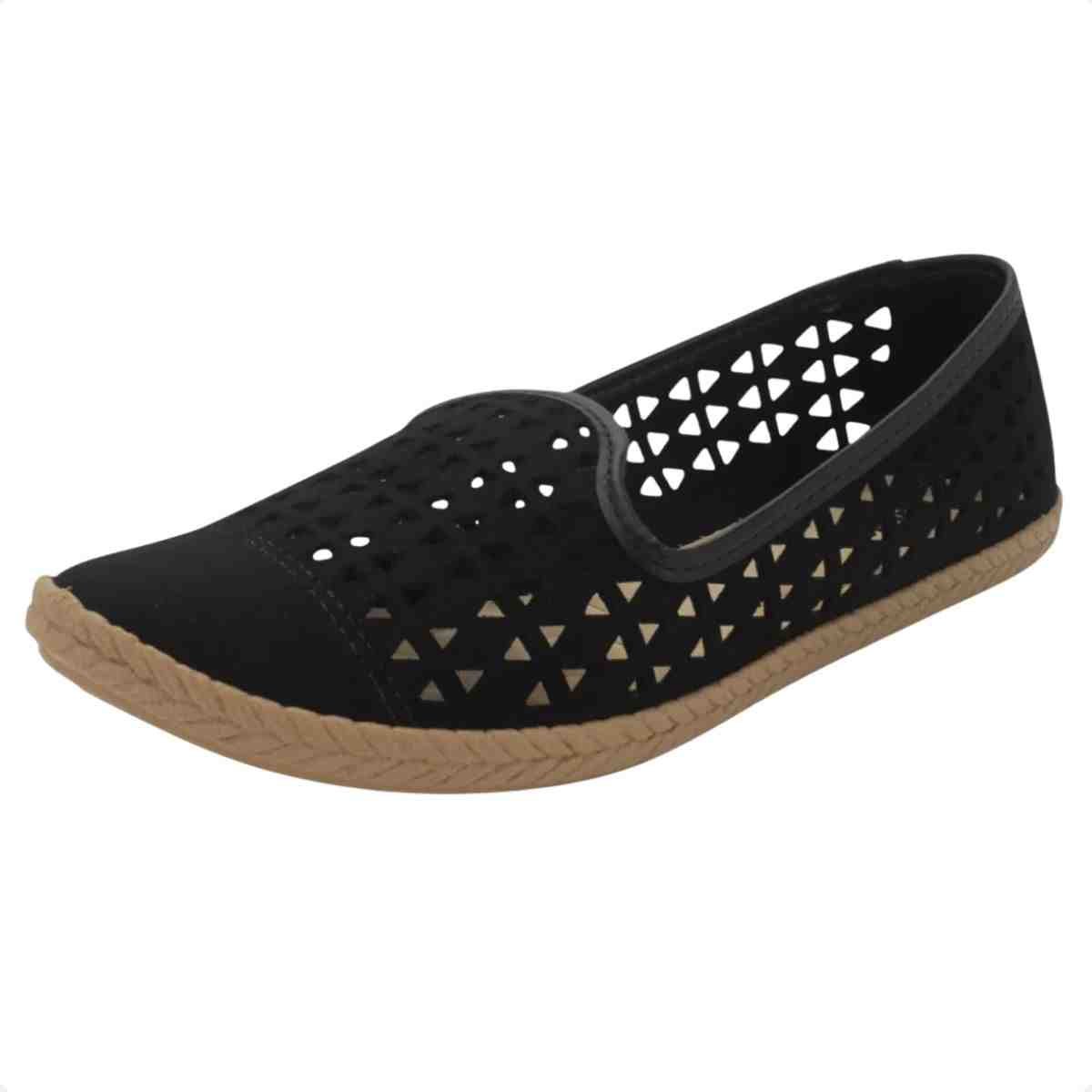 Sapatilha Femimina Alpargata Moleca Preta Preto 2